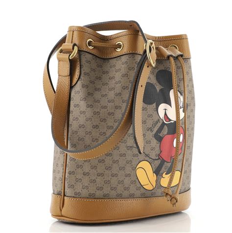 gucci bucket bag mickey|gucci mickey mouse crossbody bags.